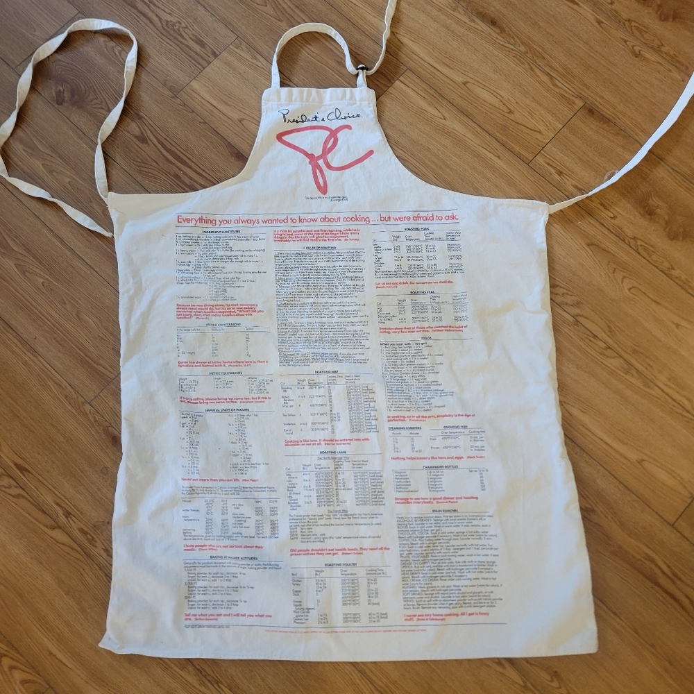 90s loblaws grocery store PC brand butcher chef apron RARE canvas